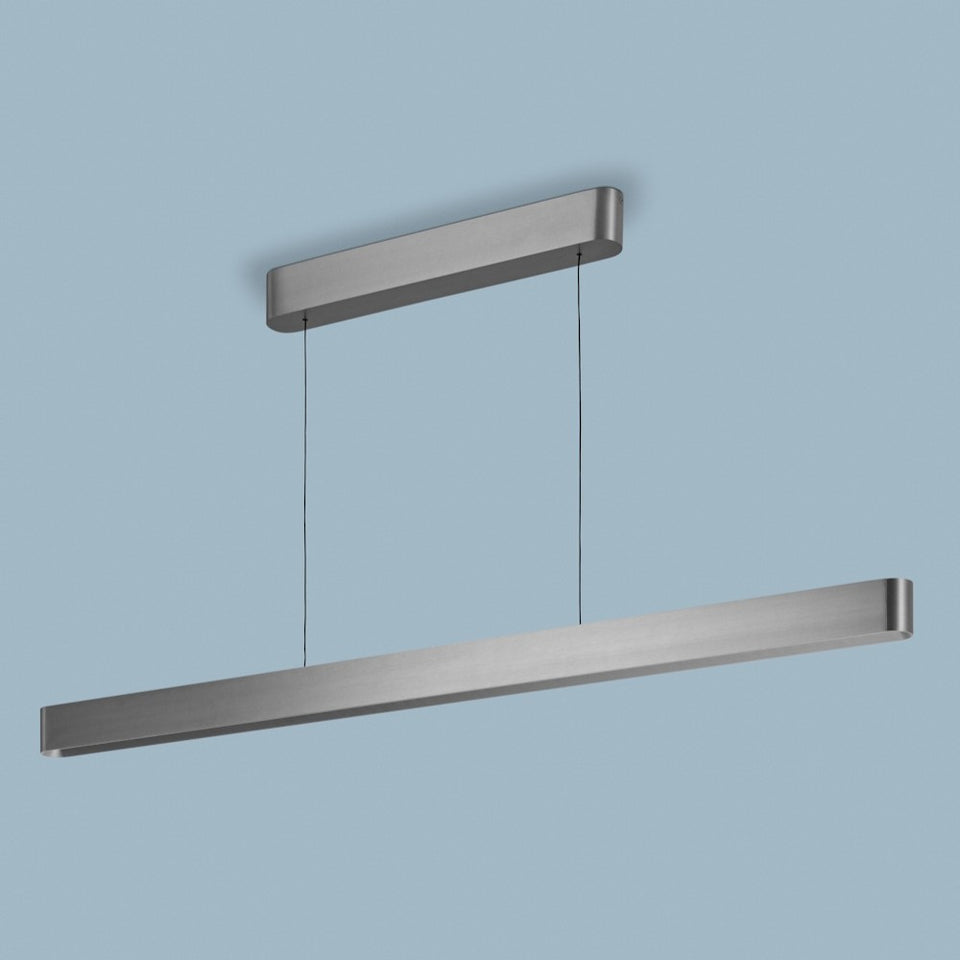 Lupia Licht, Pendelleuchte Halycon, 118cm Platin, stilvolle Esstischbeleuchtung