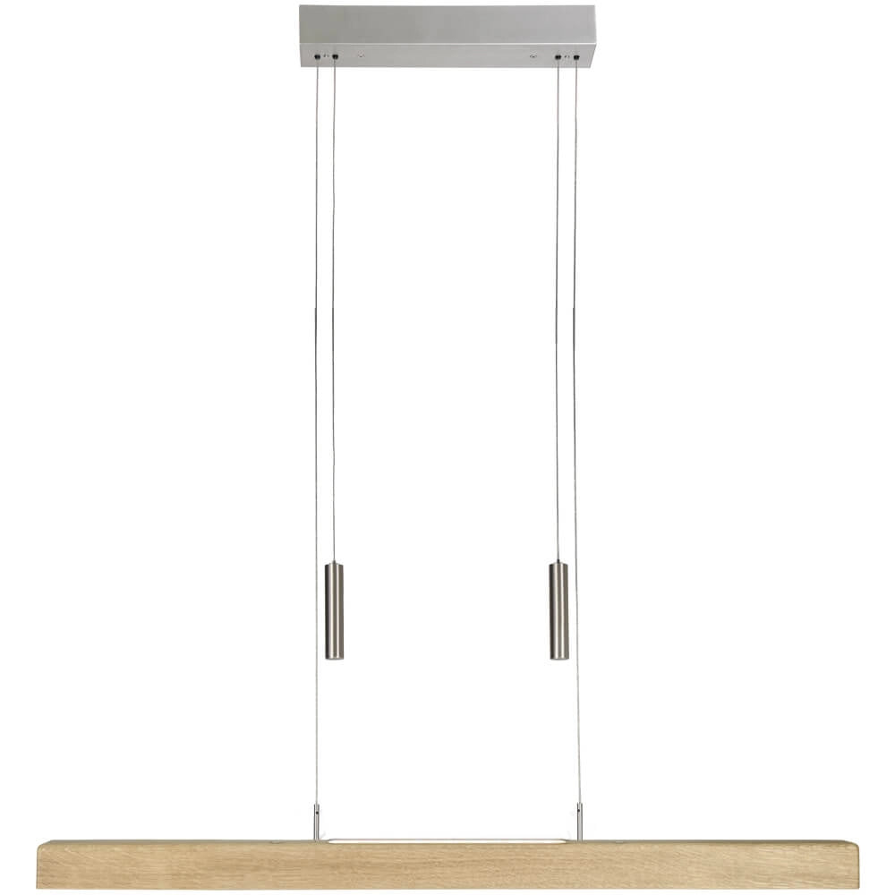 HerzBlut Leonora LED Pendelleuchte Up & Down 85 cm Eiche natur