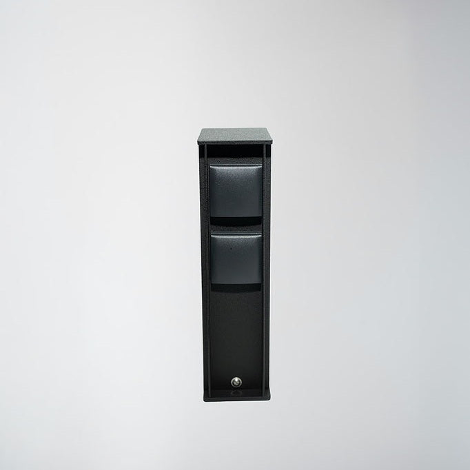 Nexolight, Steckdosensäule Tupi, Schwarz, Outdoor Stromversorgung