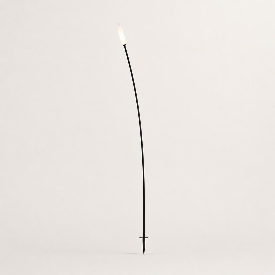 Karman NILO HP211ENEXT Outdoor-Stehleuchte 150 cm Schwarz Weiß – Einzelansicht