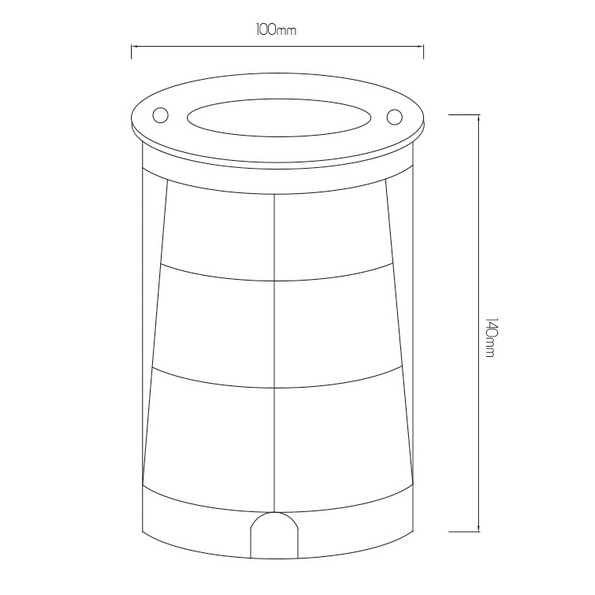 Projecteur encastré au sol Furi