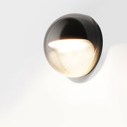 IP44 Wandleuchte las.2, schwarz, Vorderansicht