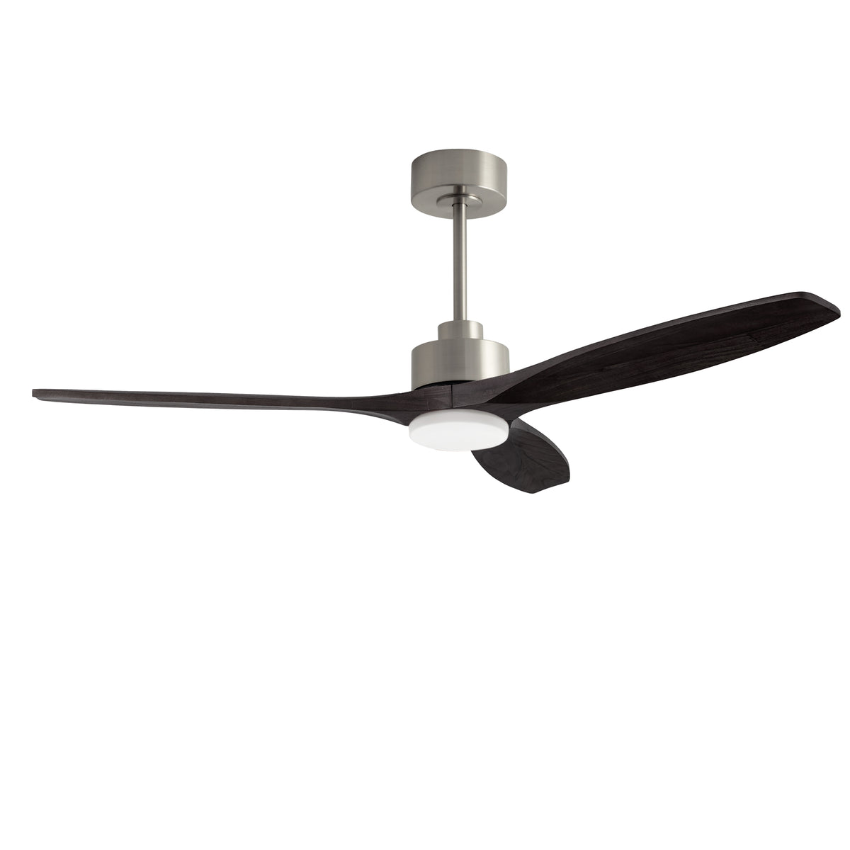 LEDS C4 Stem Evo Ø132 cm – Pendel, Gehäuse / Flügel: Nickel satiniert / Schwarz, LED – CCT 3000/4000/5000K
