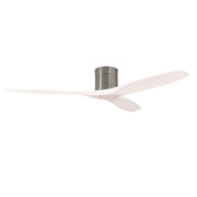 LEDS C4 Stem Evo Ø132 cm – Tube, Gehäuse / Flügel: Nickel satiniert / Weiß, Ohne Licht