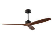 LEDS C4 Stem Evo Ø122 cm – Pendel, Gehäuse / Flügel: Schwarz / Dunkles Holz, Ohne Licht
