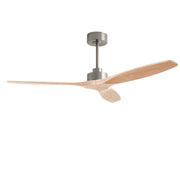 LEDS C4 Stem Evo Ø122 cm – Pendel, Gehäuse / Flügel: Nickel satiniert / Helles Holz, Ohne Licht