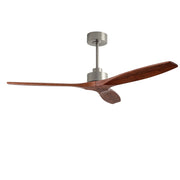 LEDS C4 Stem Evo Ø122 cm – Pendel, Gehäuse / Flügel: Nickel satiniert / Dunkles Holz, Ohne Licht
