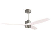LEDS C4 Stem Evo Ø132 cm – Pendel, Gehäuse / Flügel: Nickel satiniert / Weiß, Play Super Comfort – 2700K