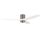 LEDS C4 Stem Evo Ø132 cm – Tube, Gehäuse / Flügel: Nickel satiniert / Weiß, Play Super Comfort – 2700K