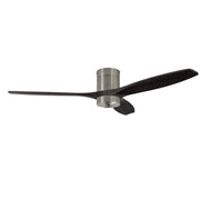 LEDS C4 Stem Evo Ø132 cm – Tube, Gehäuse / Flügel: Nickel satiniert / Schwarz, Play Super Comfort – 2700K