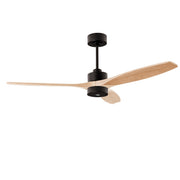LEDS C4 Stem Evo Ø122 cm – Pendel, Gehäuse / Flügel: Schwarz / Helles Holz, Play Super Comfort – 2700K