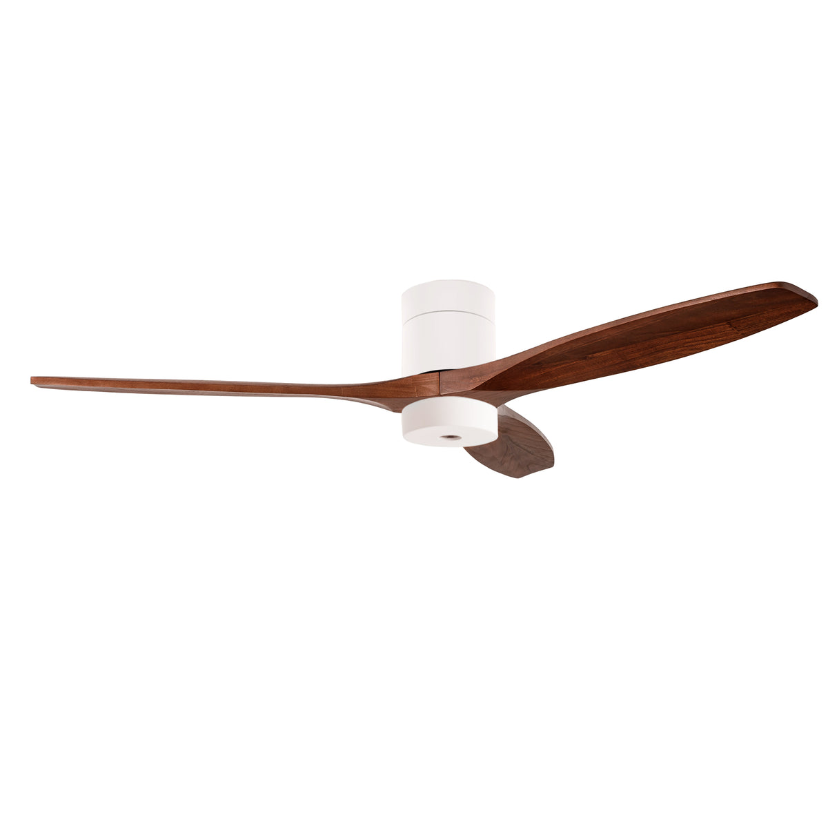LEDS C4 Stem Evo Ø122 cm – Tube, Gehäuse / Flügel: Weiß / Dunkles Holz, Play Super Comfort – 2700K