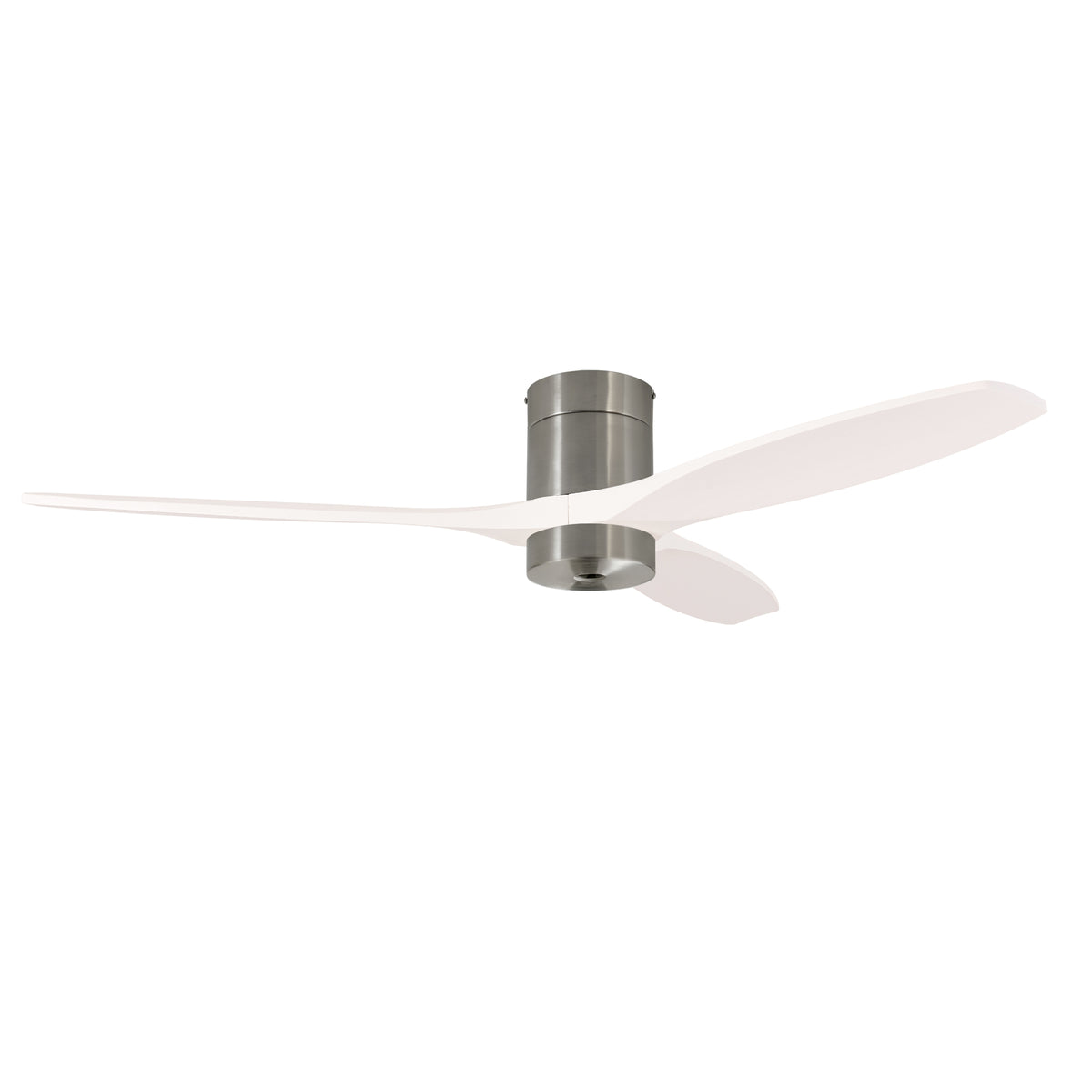LEDS C4 Stem Evo Ø122 cm – Tube, Gehäuse / Flügel: Nickel satiniert / Weiß, Play Super Comfort – 2700K