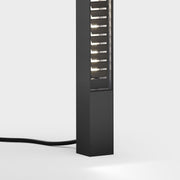 IP44.de LED Spießleuchte lin, schwarz, Vorderansicht