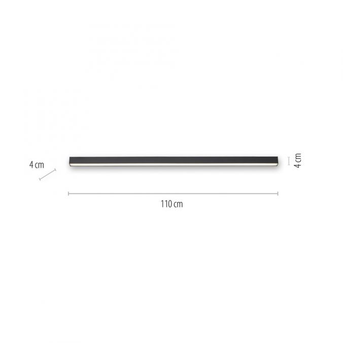 Pure, Deckenleuchte Lines Straight, Skizze, technische Lichtplanung