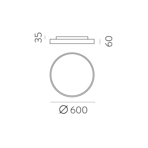 Lisboa ceiling light 60cm