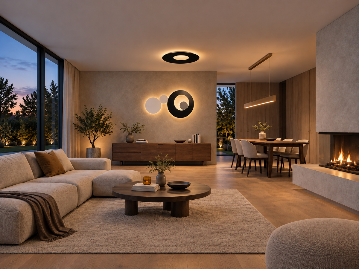 Escale-Leuchten als Lichtobjekte im Wohnraum