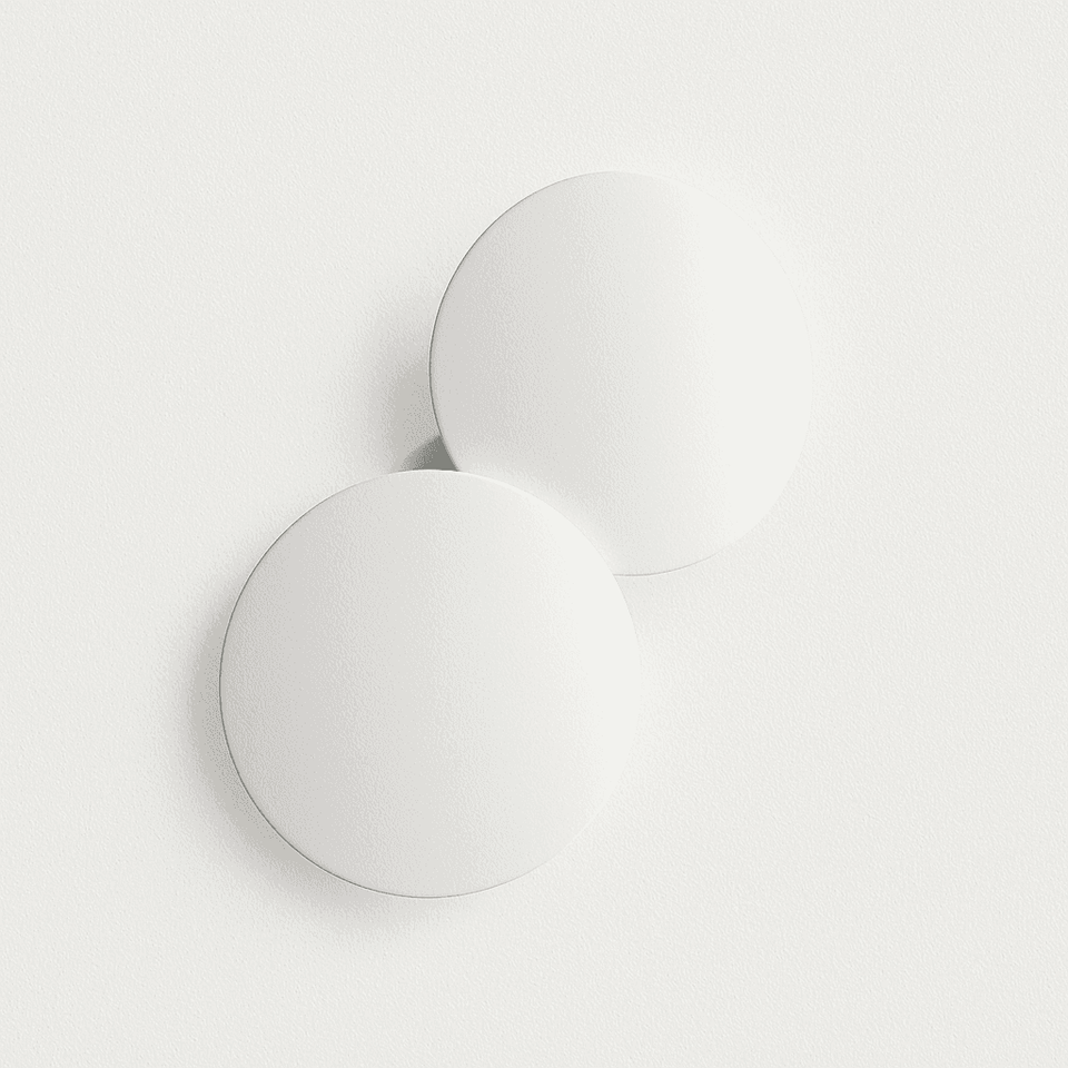 Lodes, Wandleuchte Puzzle Round Double, Weiss, Produktbild