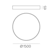 ACB Iluminacion, Deckenleuchte London CCT, 150cm, moderne Lichtlösung