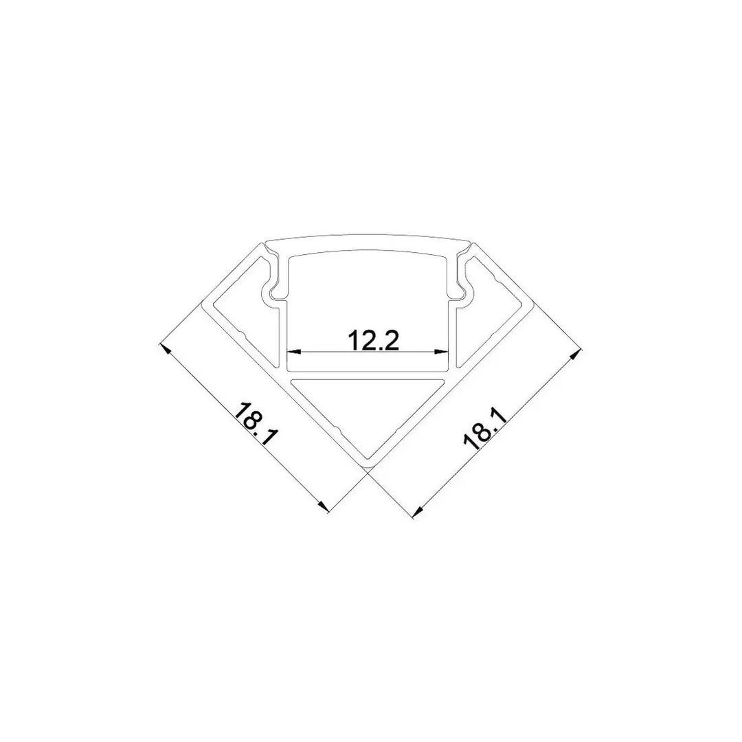 LED-Profil Jonny 90°