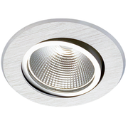 Mobilux, LED-Einbaustrahler MobiDim Classic R, Aluminium gebürstet, moderner Einbaustrahler