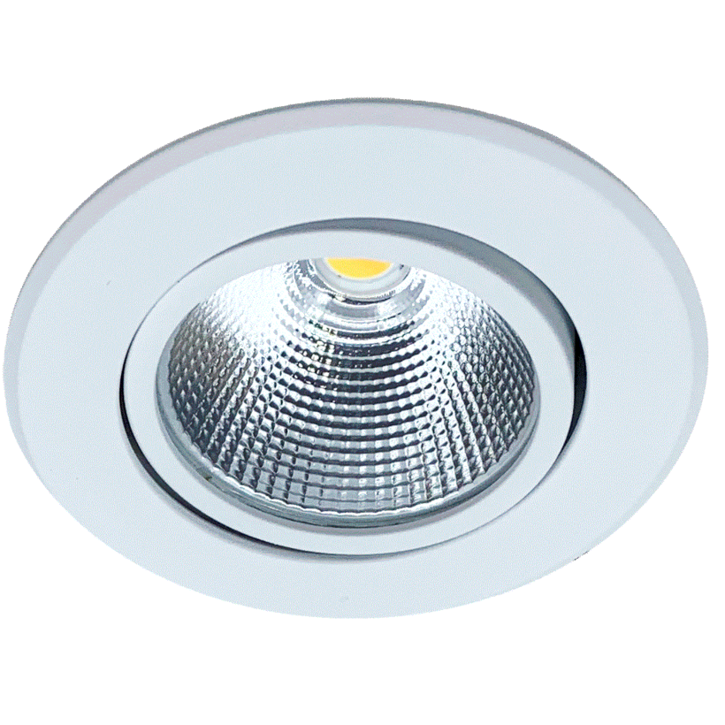 Mobilux, LED-Einbaustrahler MobiDim Classic R, Weiss, moderne Lichtlösung