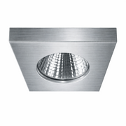 Mobilux, LED Einbaustrahler MobiDim Slim Q IP65, Aluminium gebürstet, hochwertige Einbaubeleuchtung