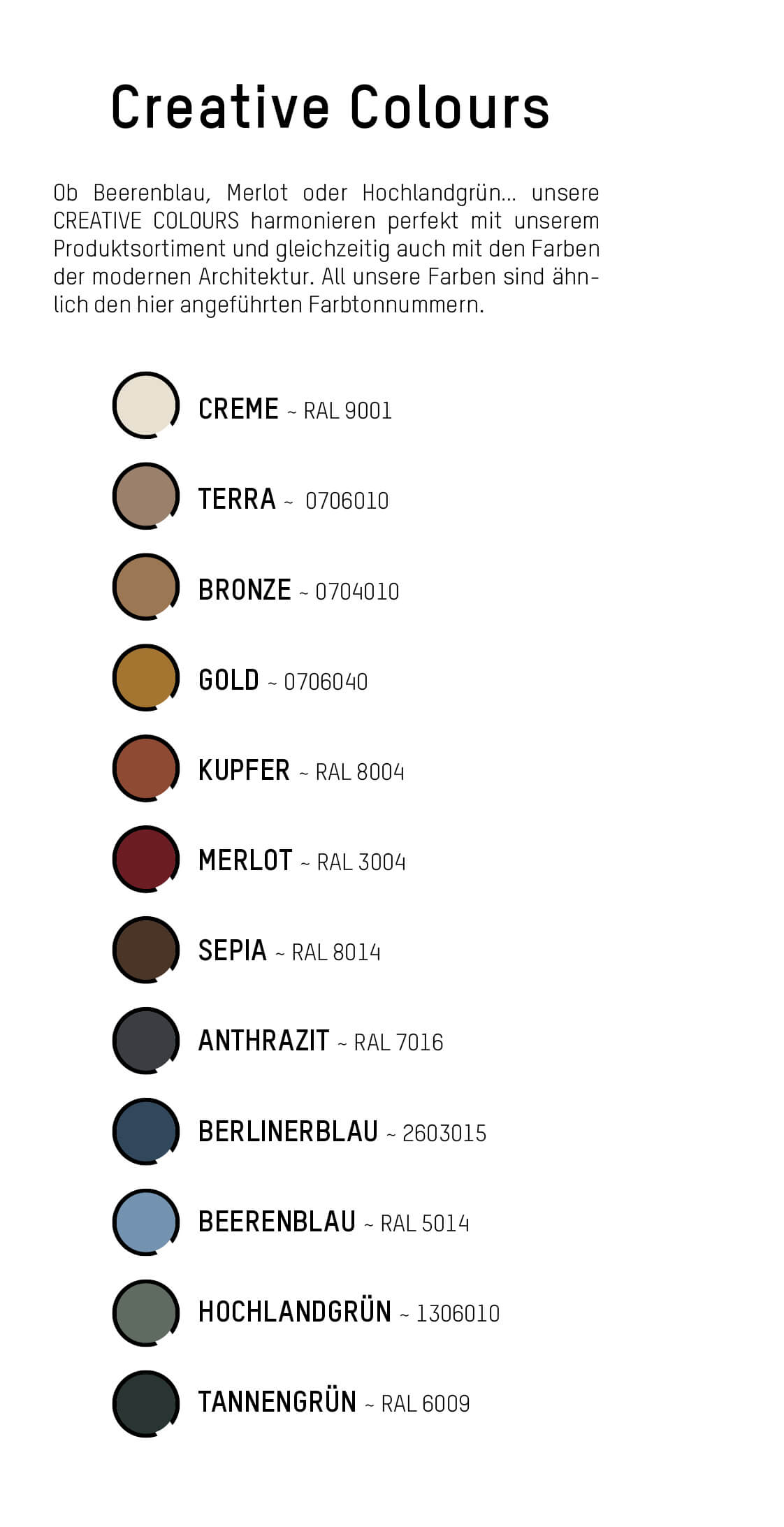 Molto Luce, Dekorring zu 2-Phasen Stromschienenstrahler Litin 2 Volare, Farbübersicht Creative Colours