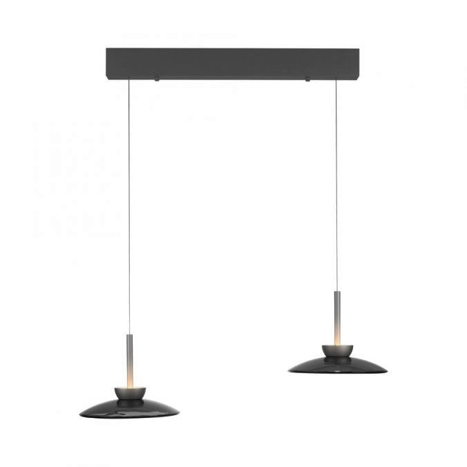 Suspension lumineuse en forme de lune