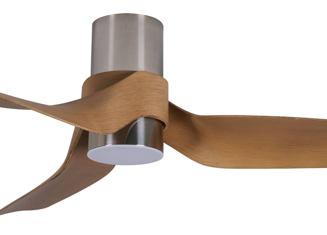 Nautica Deckenventilator Chrom und Holzoptik