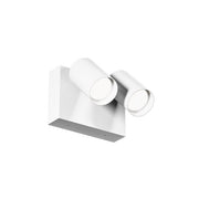 Gea Luce, Wandleuchte Nero CCT, 2-flammig Weiss, moderne Außenbeleuchtung