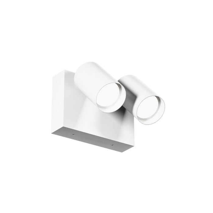 Gea Luce, Wandleuchte Nero CCT, 2-flammig Weiss, moderne Außenbeleuchtung