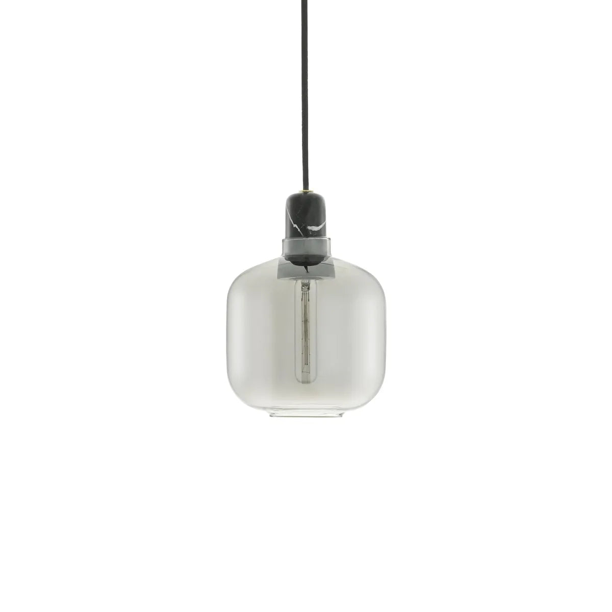 Normann Copenhagen Amp Small Pendelleuchte Rauchglas Schwarz