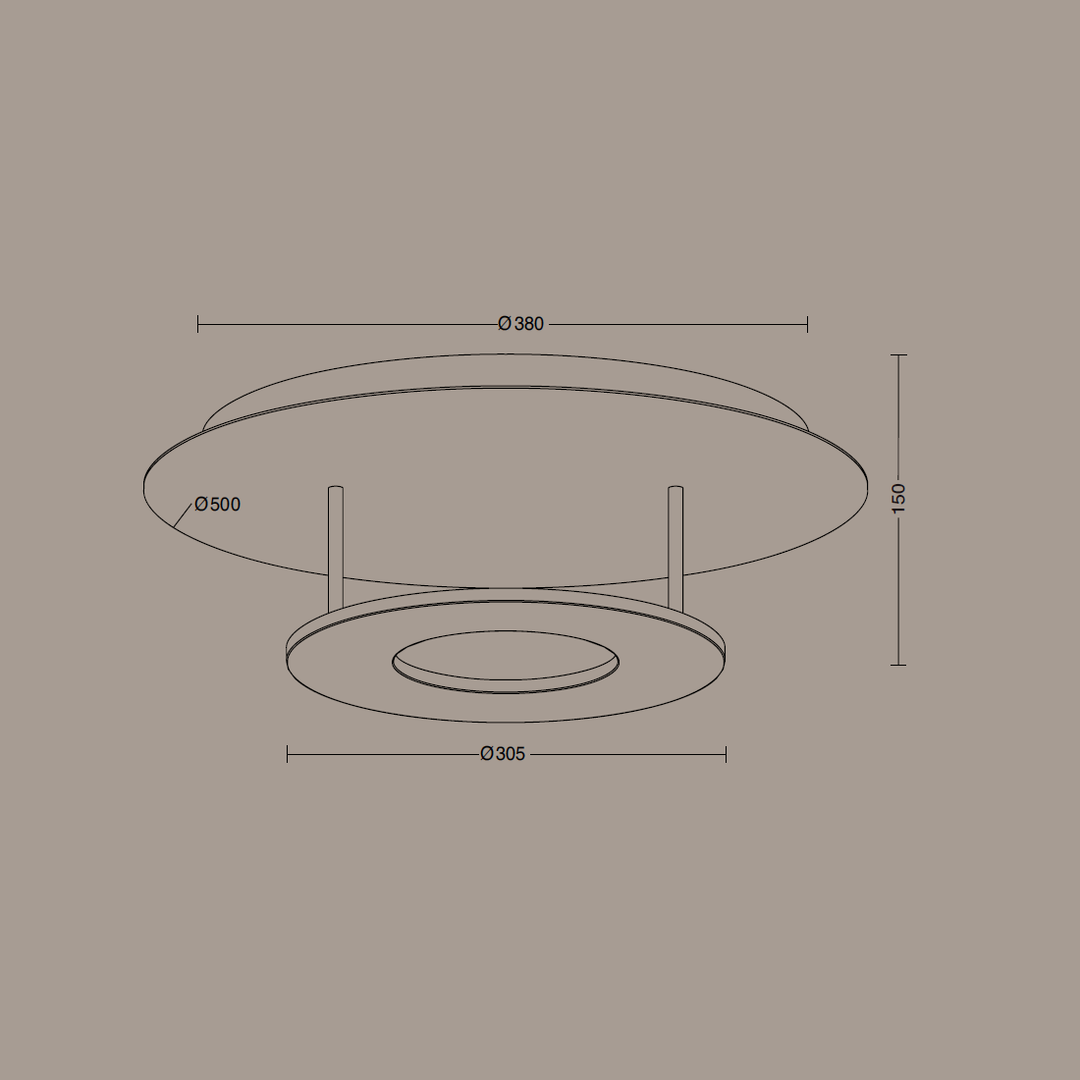 Deckenleuchte Nova D