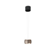Oligo, Pendelleuchte Curved, 1-flammig Schwarz Brazilian Brown, stilvolle Raumbeleuchtung