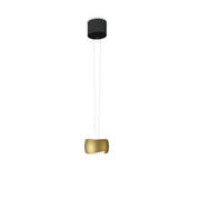 Oligo, Pendelleuchte Curved, 1-flammig Schwarz Bronze, hochwertige Pendelleuchte