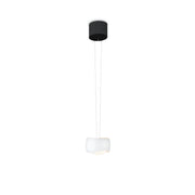 Oligo, Pendelleuchte Curved, 1-flammig Schwarz Weiss, stilvolle Esstischbeleuchtung