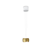 Oligo, Pendelleuchte Curved, 1-flammig Weiss Bronze, moderne Lichtlösung