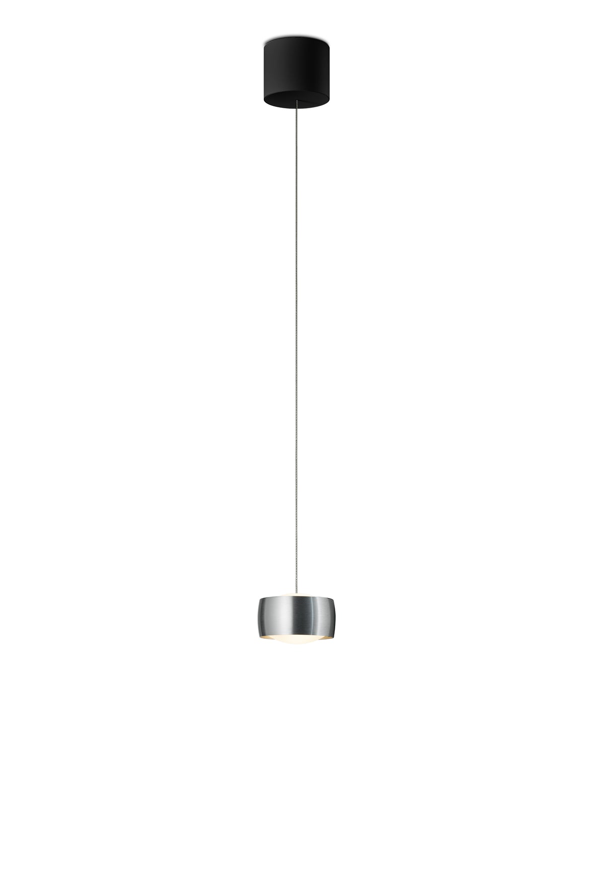 Oligo, Pendelleuchte Grace, 1-flammig Schwarz Aluminium, stilvolle Pendelleuchte