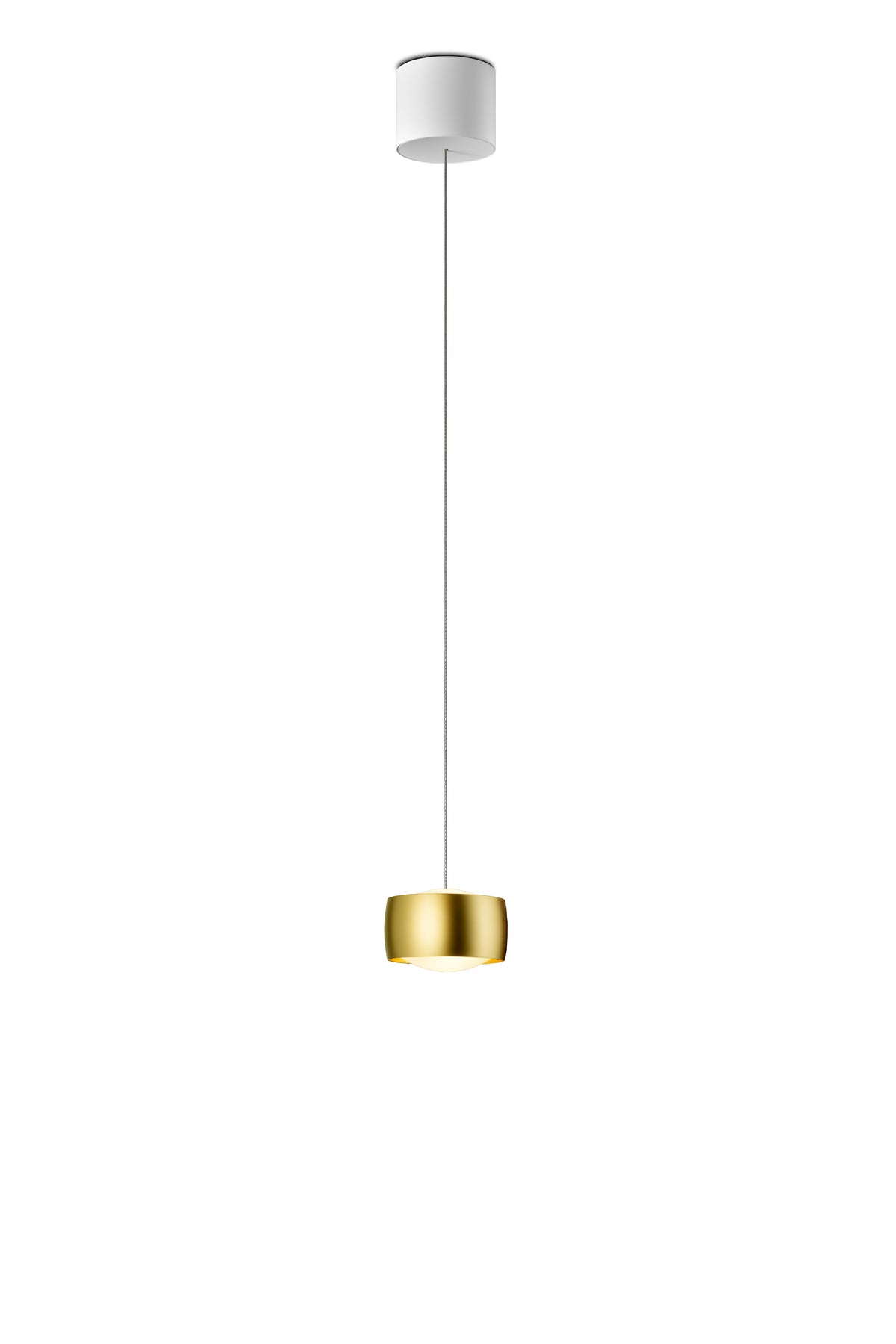 Oligo, Pendelleuchte Grace, 1-flammig Weiss Gold, moderne Pendelleuchte