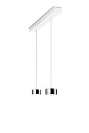 Oligo, Pendelleuchte Grace, 2-flammig Weiss Aluminium, hochwertige Lichtlösung