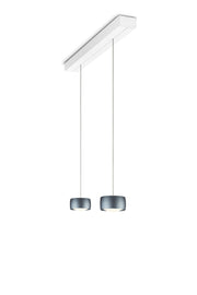 Oligo, Pendelleuchte Grace, 2-flammig Weiss Basalt, moderne Esstischbeleuchtung
