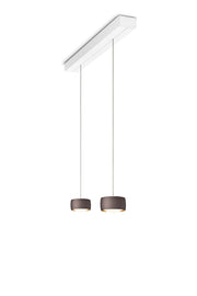 Oligo, Pendelleuchte Grace, 2-flammig Weiss Braun, stilvolle Pendelleuchte