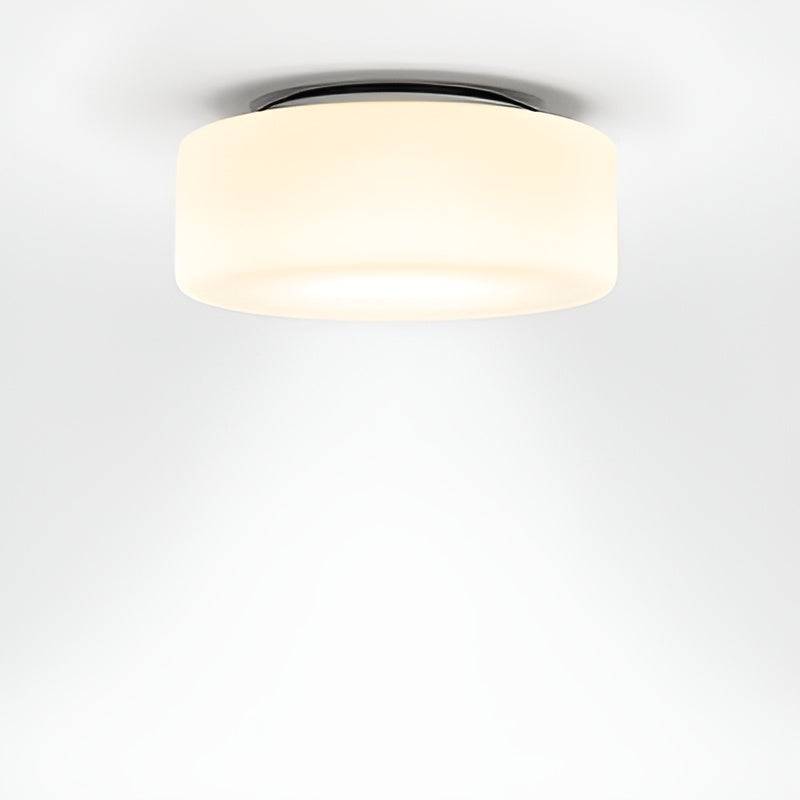 Deckenleuchte Curling L, weißes Gehäuse, dimmbar, angenehme Lichtqualität, stilvoller Deckenbalken