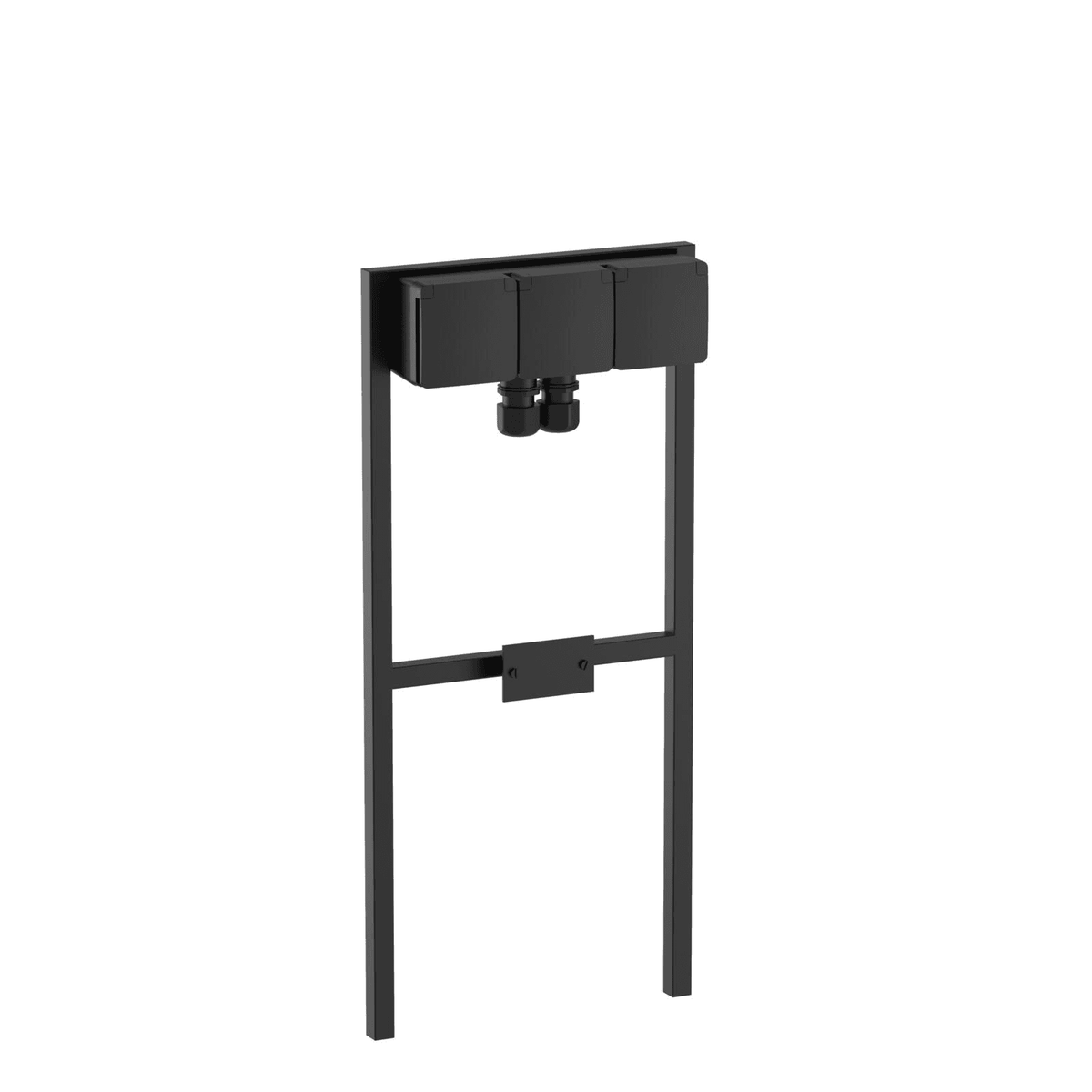 PSM Lighting, Steckdosensäule Pablo, 3-fach quer, Outdoor Stromversorgung