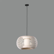 ACB Iluminacion, Pendelleuchte Mirta, 38cm Schwarz Stein, moderne Pendelleuchte