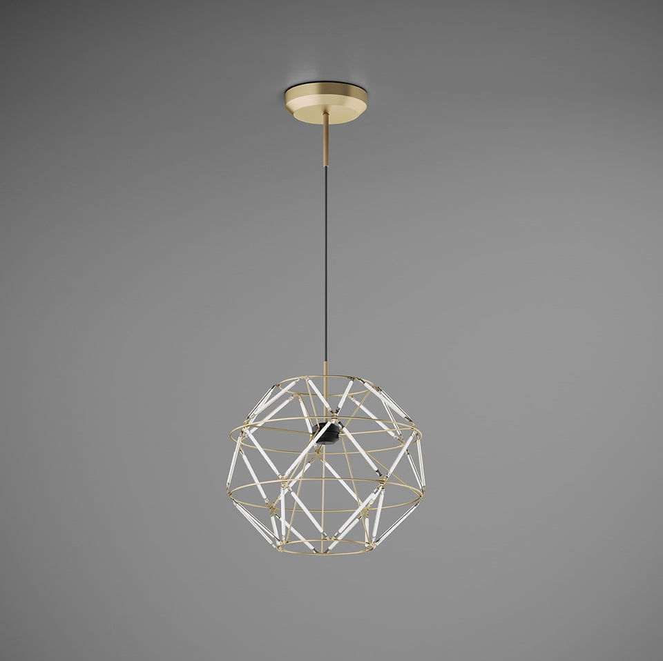 Urban Lighting, Pendelleuchte Euclide, 35cm Gold, stilvolle Pendelleuchte