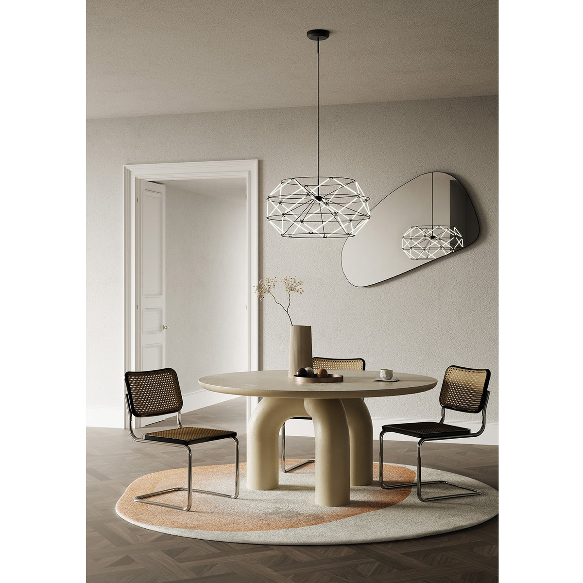 Urban Lighting, Pendelleuchte Euclide, 70cm Raumbild, moderne Raumbeleuchtung