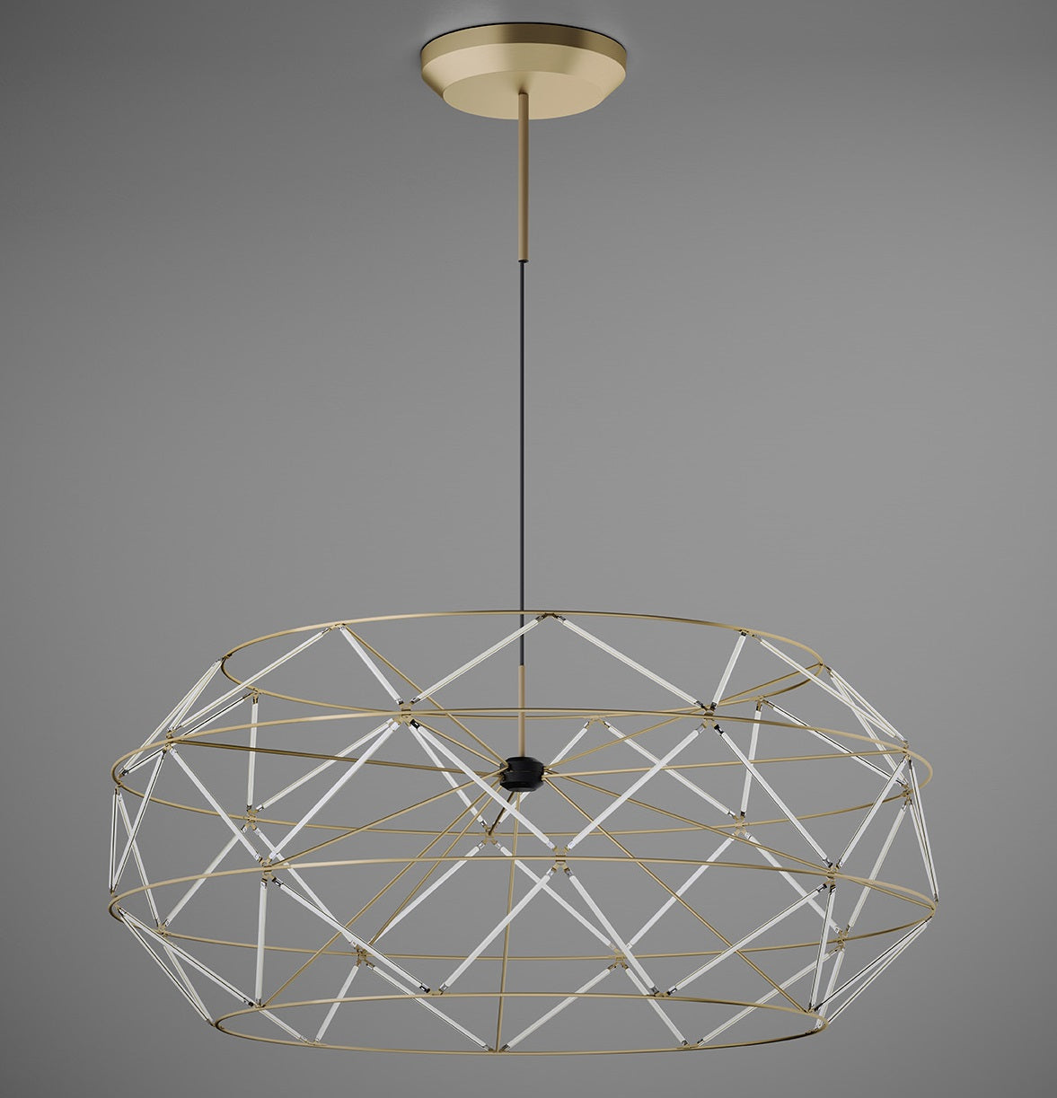 Urban Lighting, Pendelleuchte Euclide, 92cm Gold, stilvolle Pendelleuchte