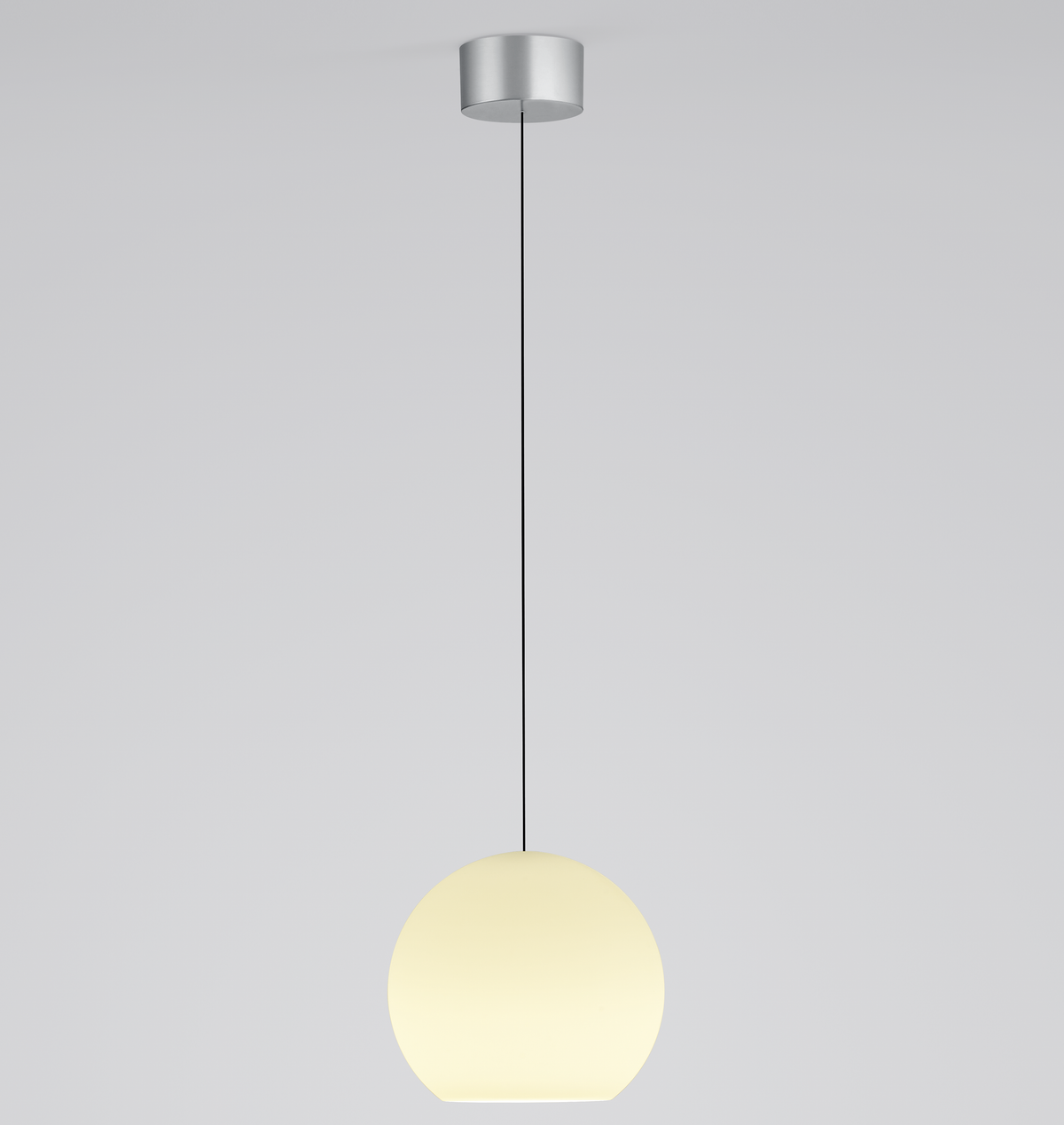 Bankamp, Pendelleuchte Globe, Aluminium, Vorderansicht